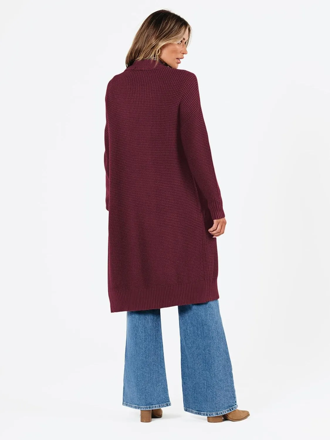 LILLUSORY Long Cardigan Sweaters for Women Fall Trendy Oversized Open Front Winter Coat