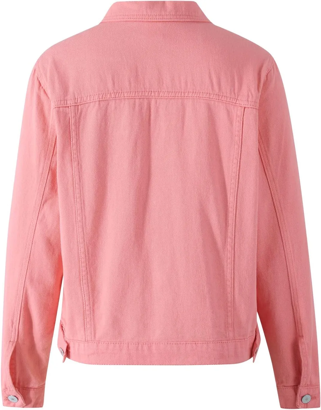 lisenraIn Jean Jackets for Women Fashion Basic Long Sleeve Button Down Denim Jacket Lightweight Cropped Jean Jacket