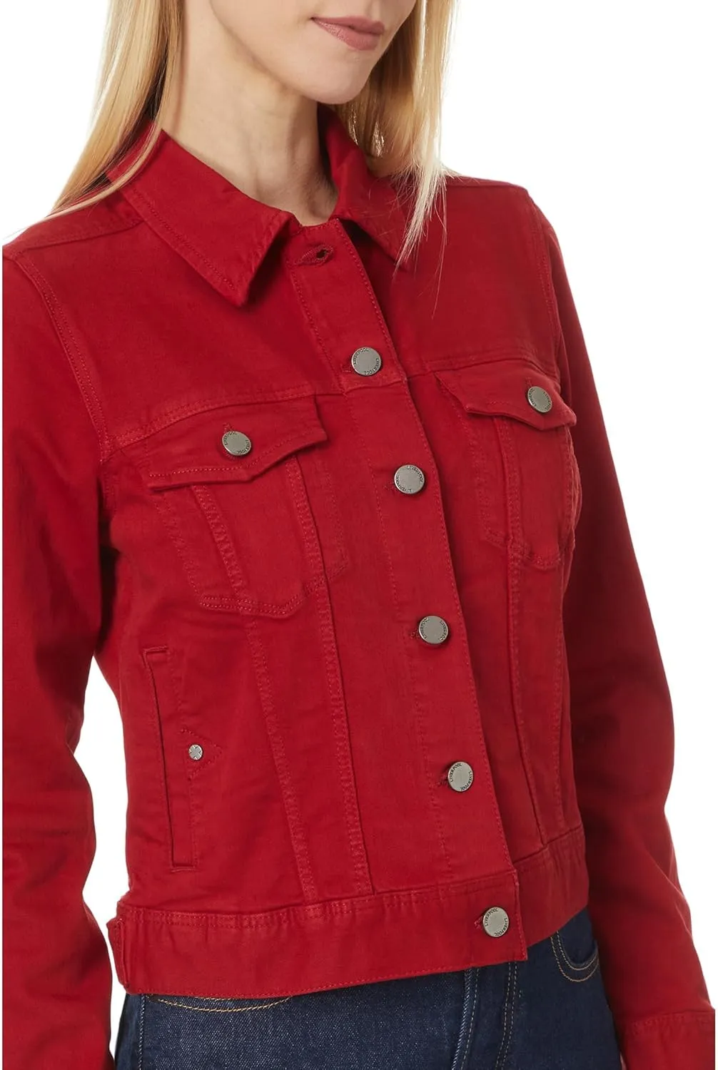 Liverpool Women's Petite Classic Jean Jacket Silky Soft Performance Denim