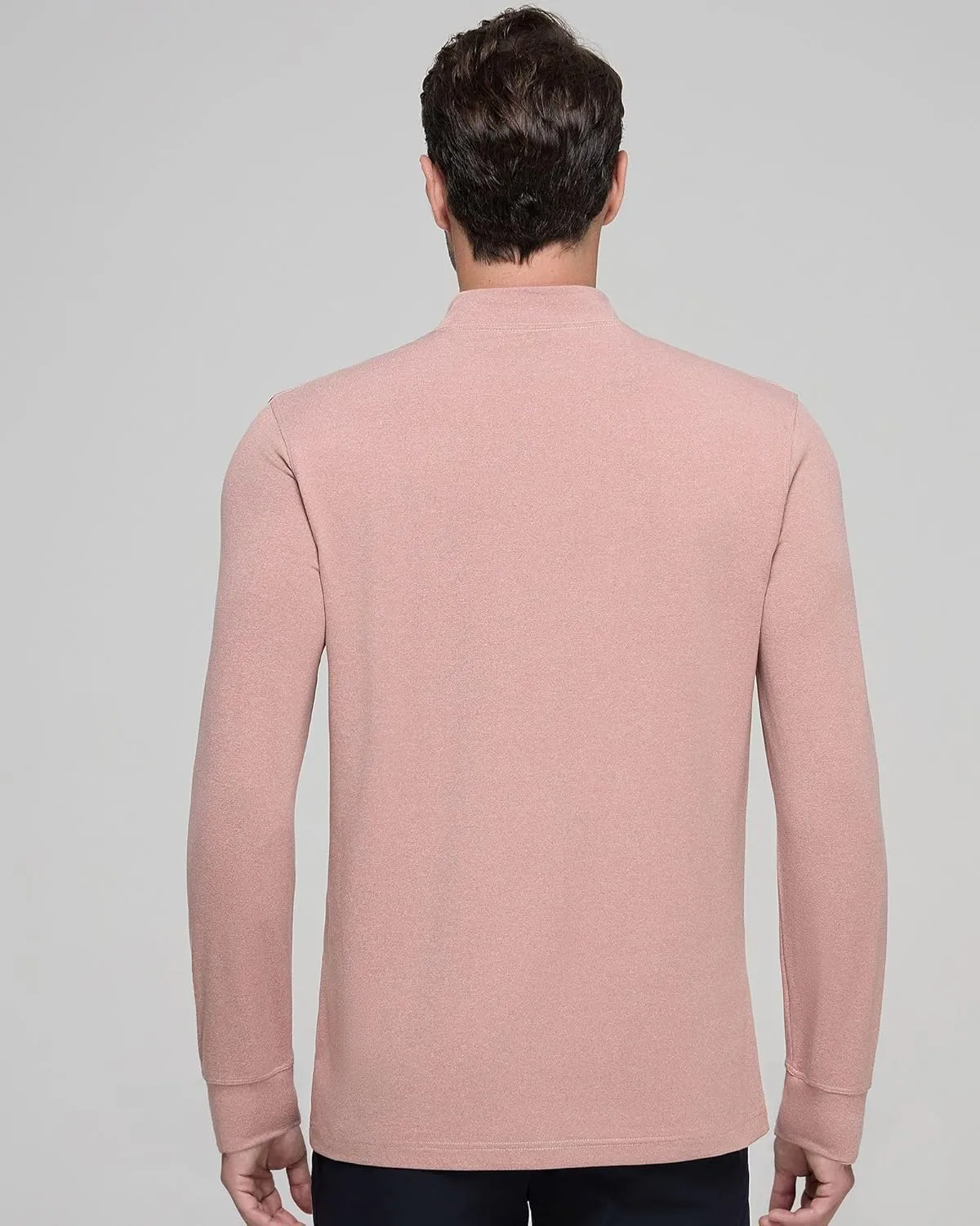 Long Sleeve Shirts for Men Mock Turtleneck Moisture Wicking Business Casual Pullover Undershirts Mens Tee Shirt Top
