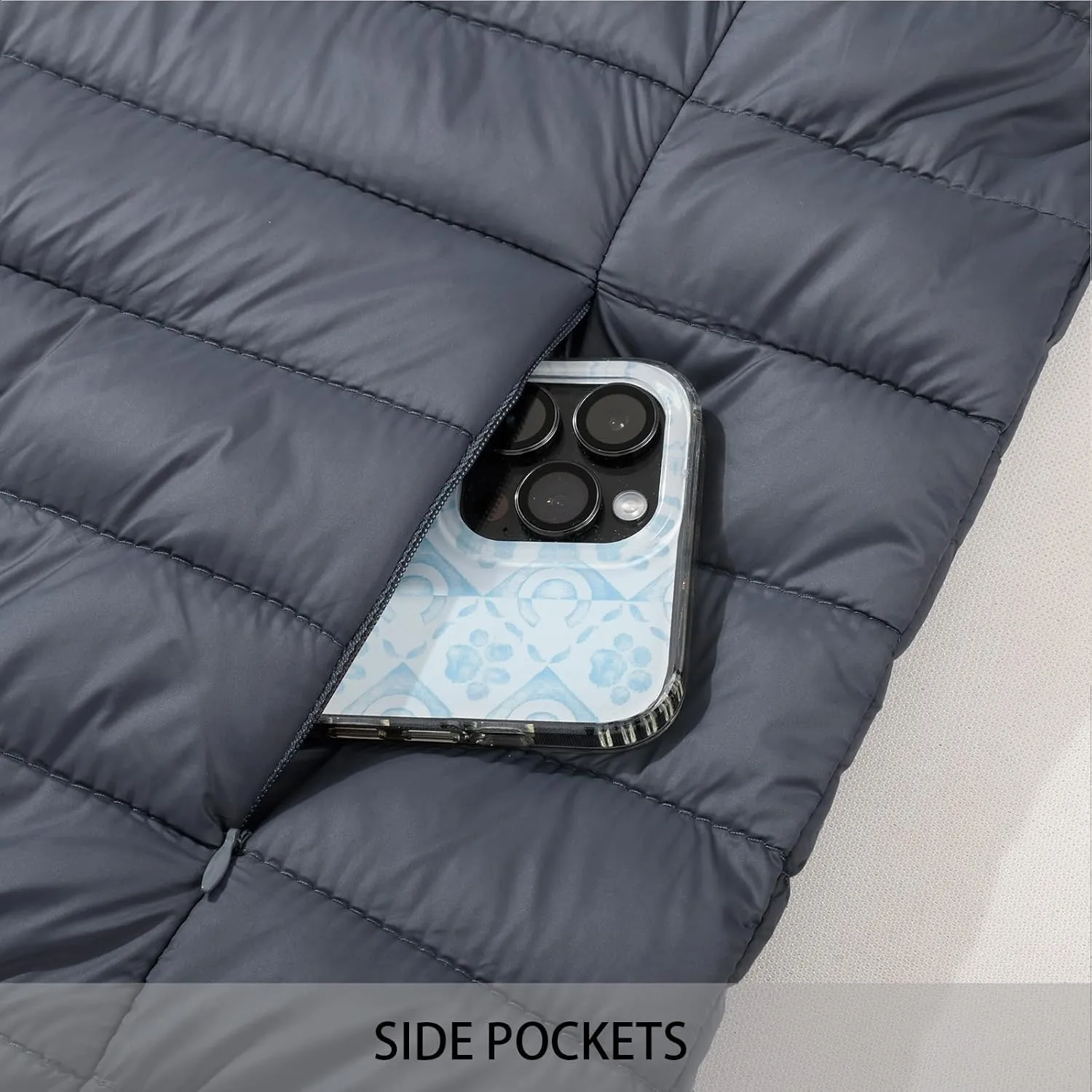 MADHERO Mens Packable Hooded Puffer Jacket Lightweight Water-Resistant Quilted Puffy Outerwear with Hood