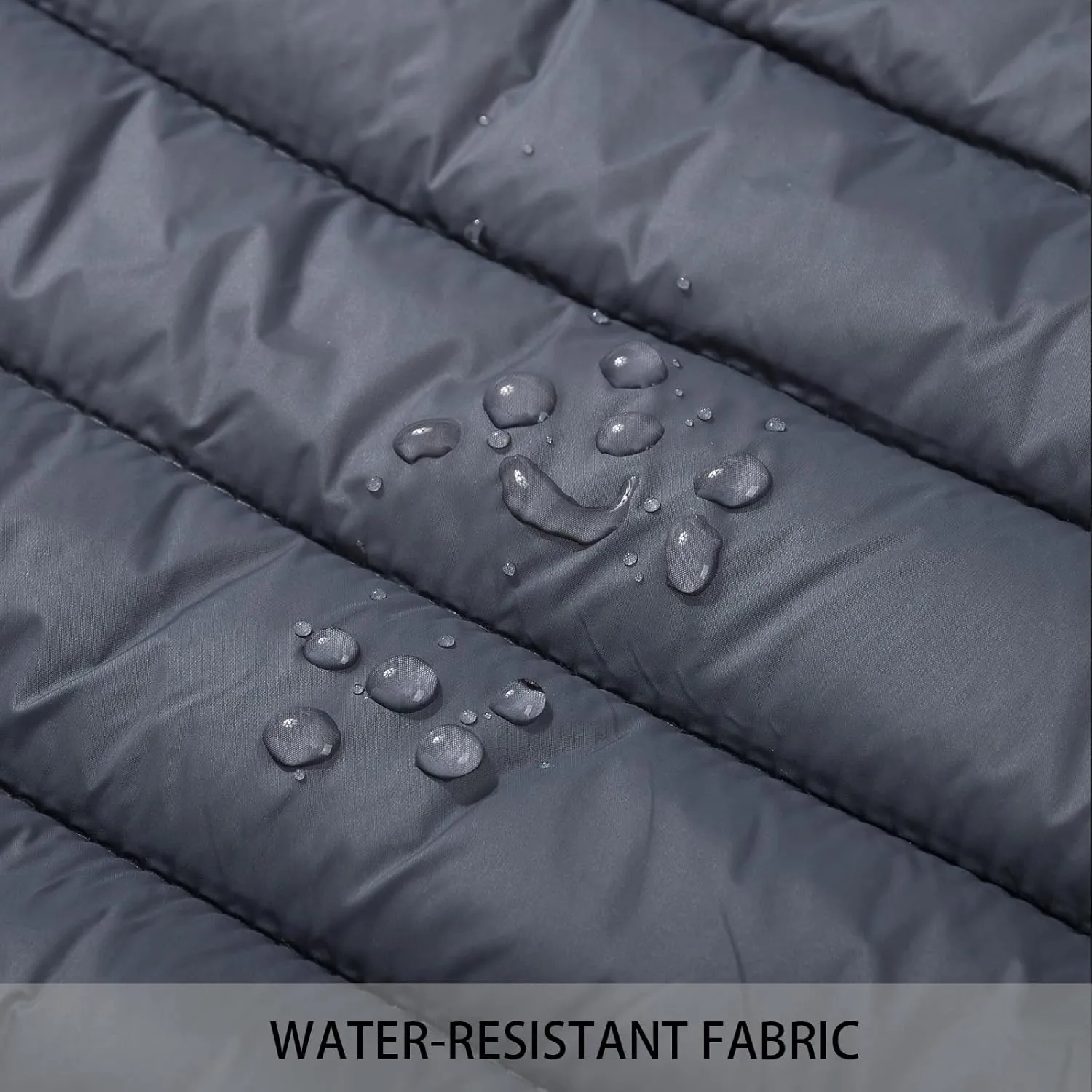 MADHERO Mens Packable Hooded Puffer Jacket Lightweight Water-Resistant Quilted Puffy Outerwear with Hood