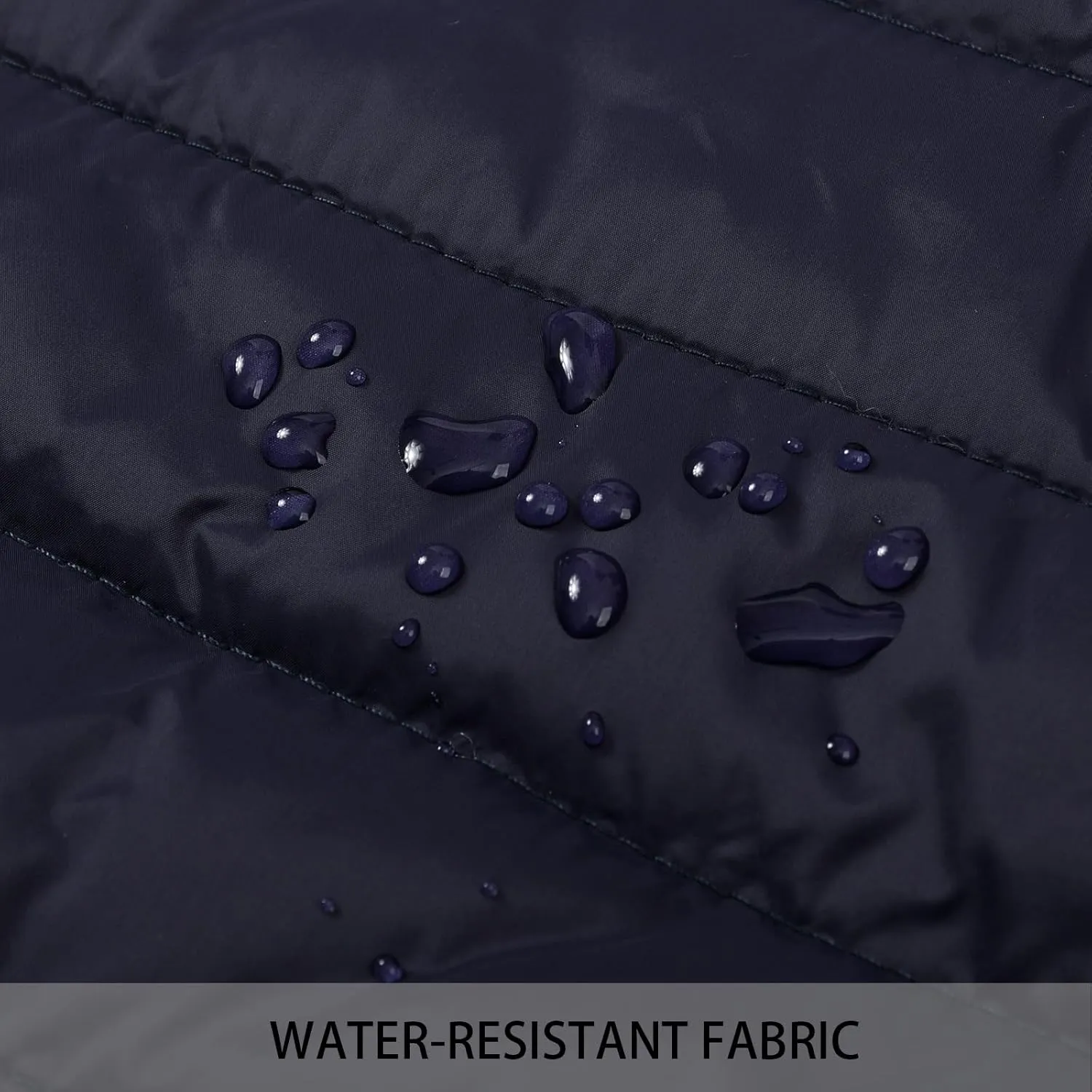 MADHERO Mens Packable Hooded Puffer Jacket Lightweight Water-Resistant Quilted Puffy Outerwear with Hood