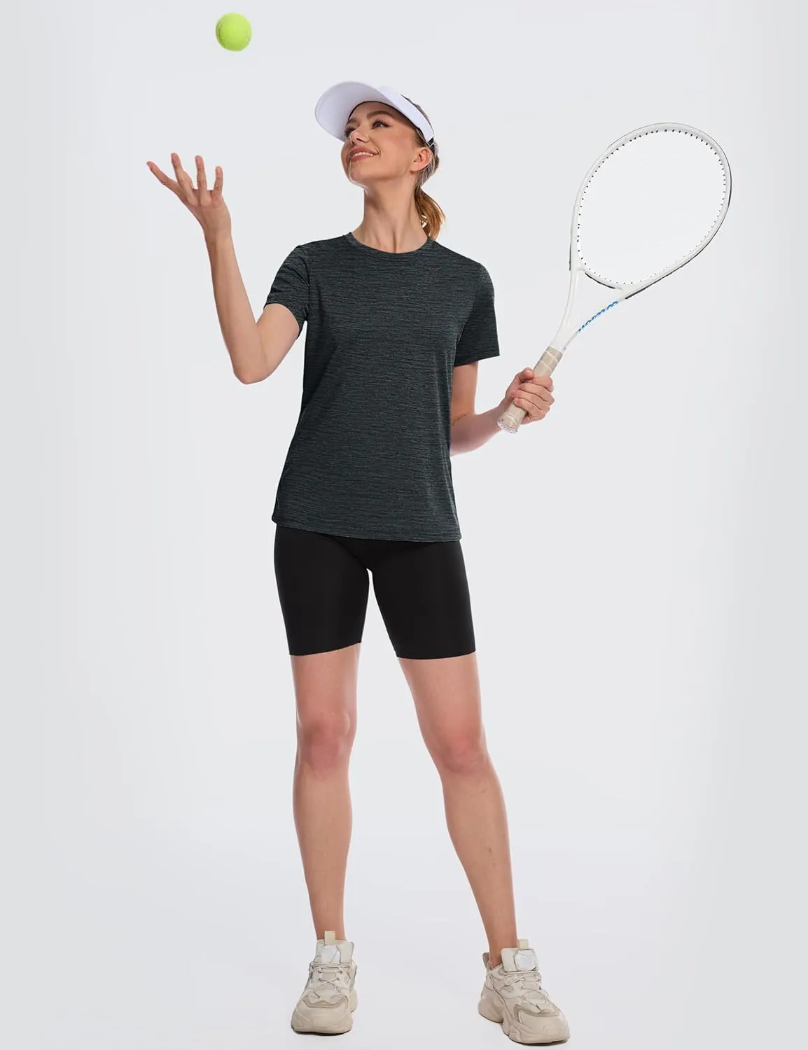 MAGCOMSEN Women's Short Sleeve T Shirts UPF 50  Sun Protection Athletic Running Workout Tee Tops