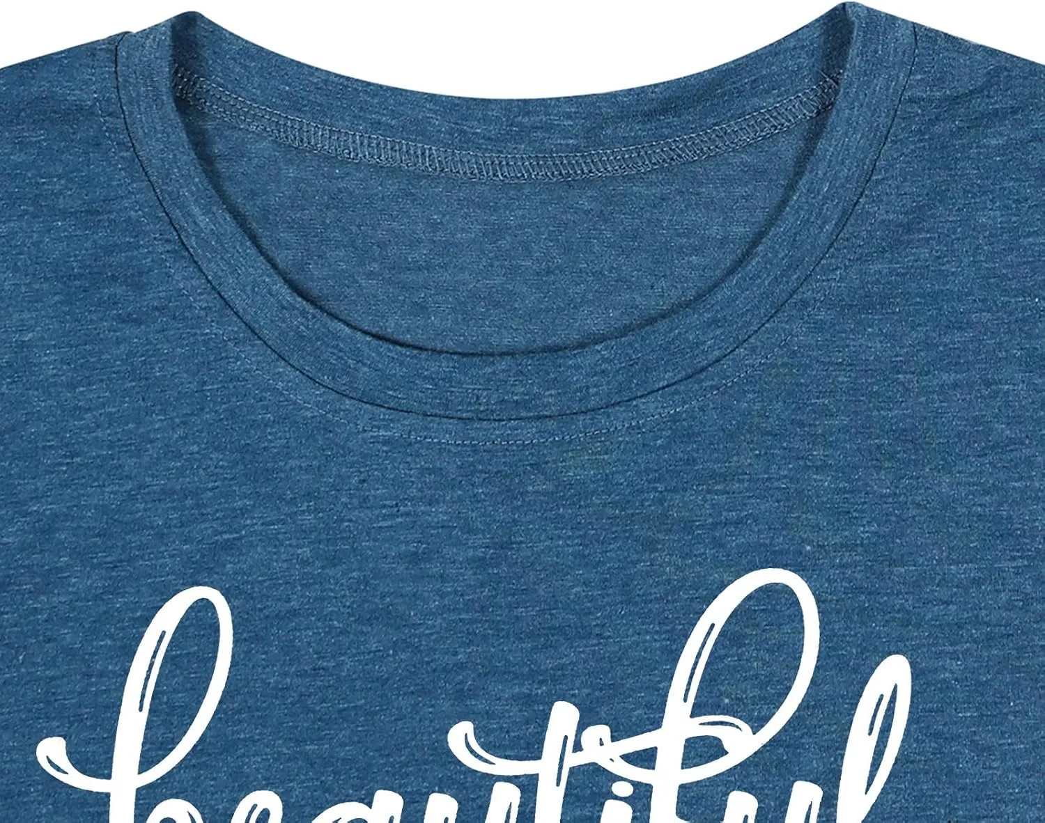 MAIHUN Beautiful Crazy Shirts Women Country Music Tshirt Funny Letter Printed Tee Casual Short Sleeve Tops