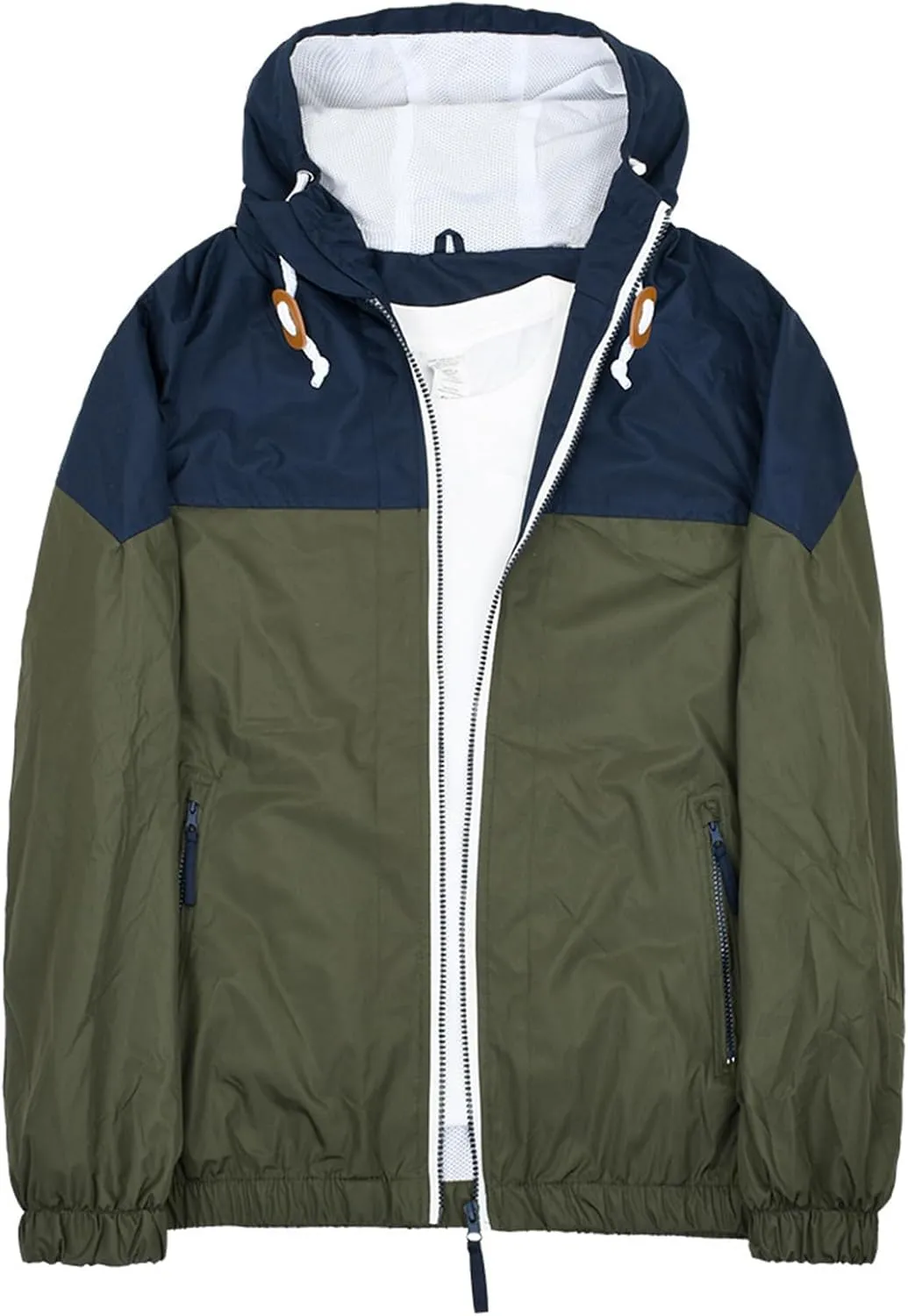 Men Waterproof Rain Jacket Outdoor Windbreaker Lightweight Running Hooded Trench Fashion Softshell Cycling Raincoat