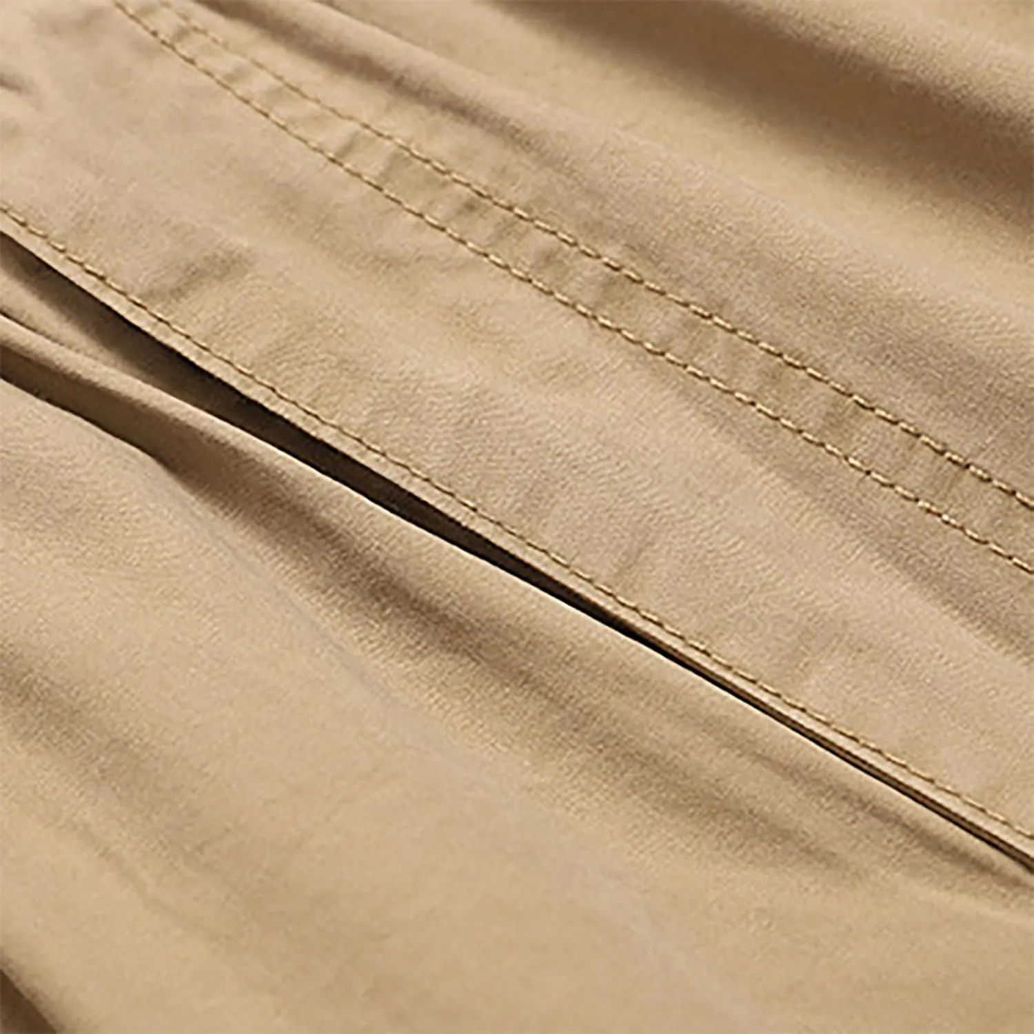 Men's Casual Pants Heavy Cotton Slim Fit Long Pants Stretch Waist Drawstring Athletic Work Pants Fall Trousers 2024