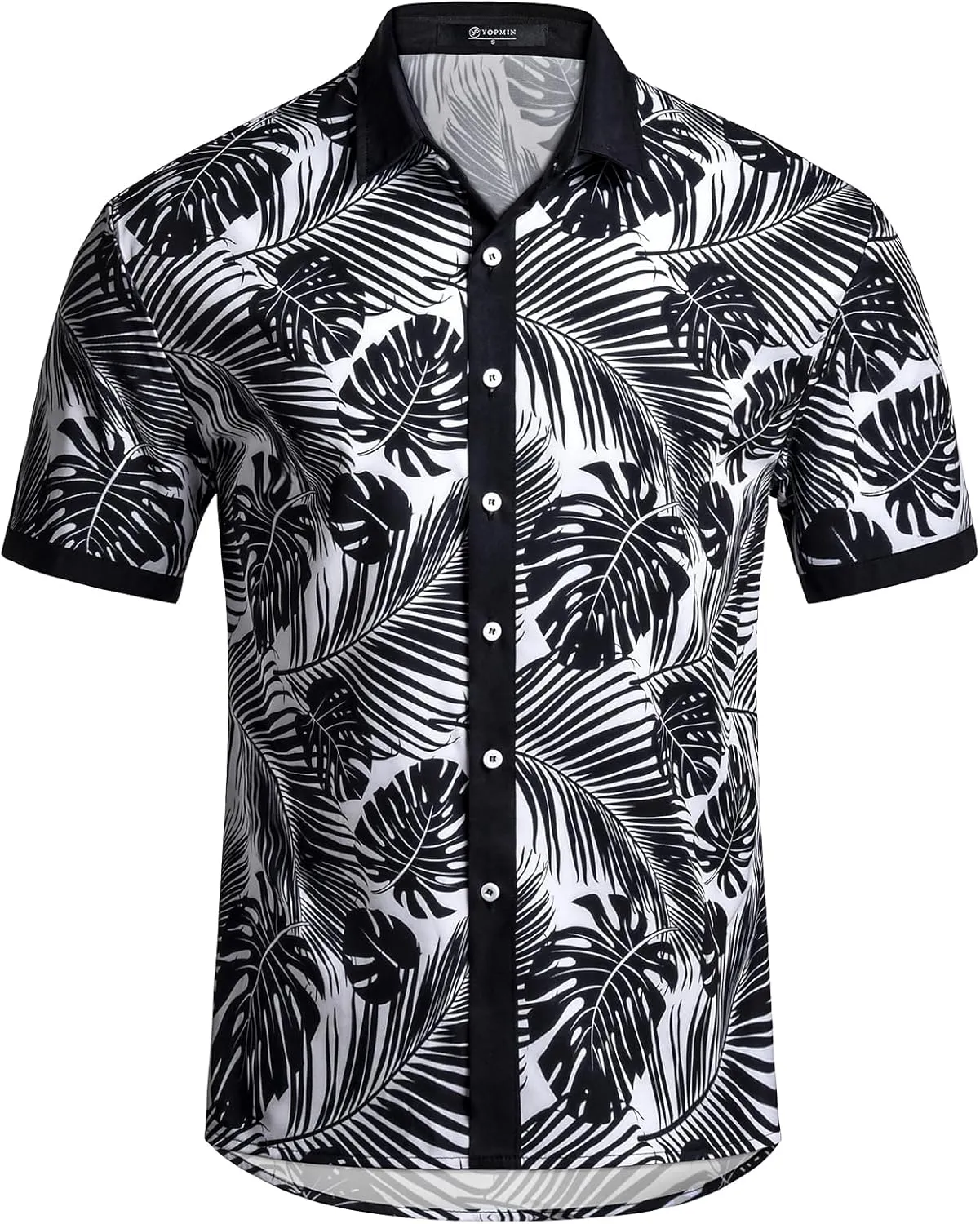 Men's Hawaiian Printed Short Sleeve Shirts Tropical Floral Button Down Aloha Holiday Shirt Vacation Casual Beach Clothings