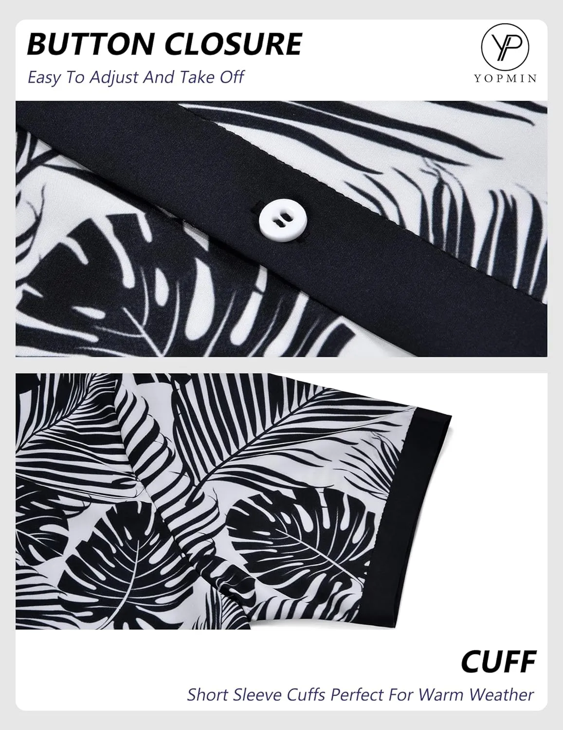 Men's Hawaiian Printed Short Sleeve Shirts Tropical Floral Button Down Aloha Holiday Shirt Vacation Casual Beach Clothings