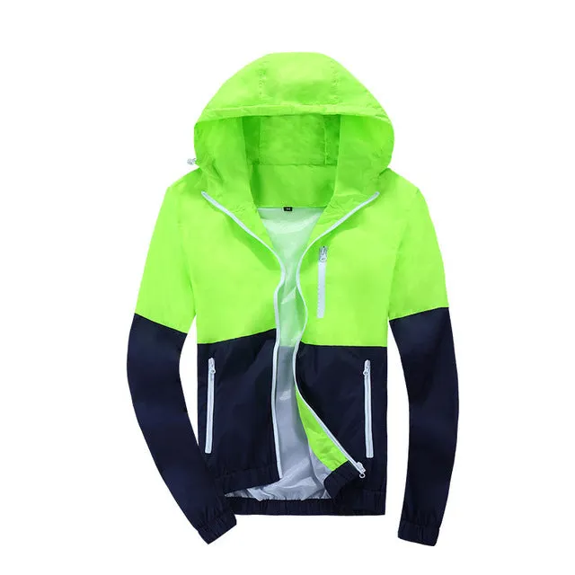 Men's Hooded Casual Jackets Male Coat Thin Men Coat Outwear Couple