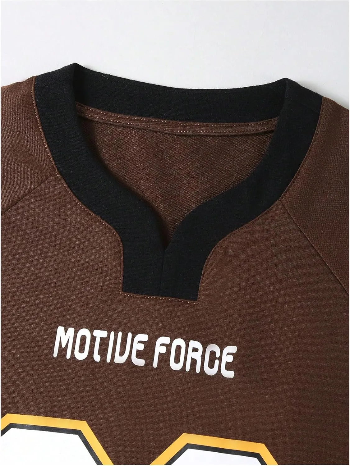 Men's Number Graphic Short Sleeve Jersey Shirts Oversized Y2K Star V Neck Colorblock Tee Shirt Top