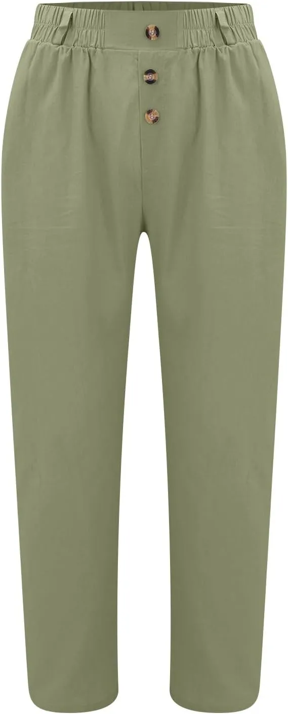 Men's Pants Work Straight-Leg Drawstring Comfy Vacation Trendy Pant Big and Tall Dressy with Pocket Travel Trousers