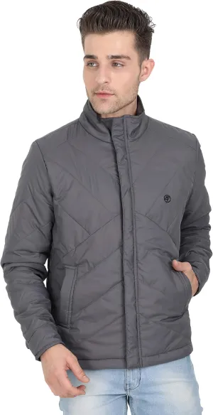 Men's Puffer Jacket Water-Resistant Light Weight Windproof Soft Fabric Down Jacket for Outdoor Activities