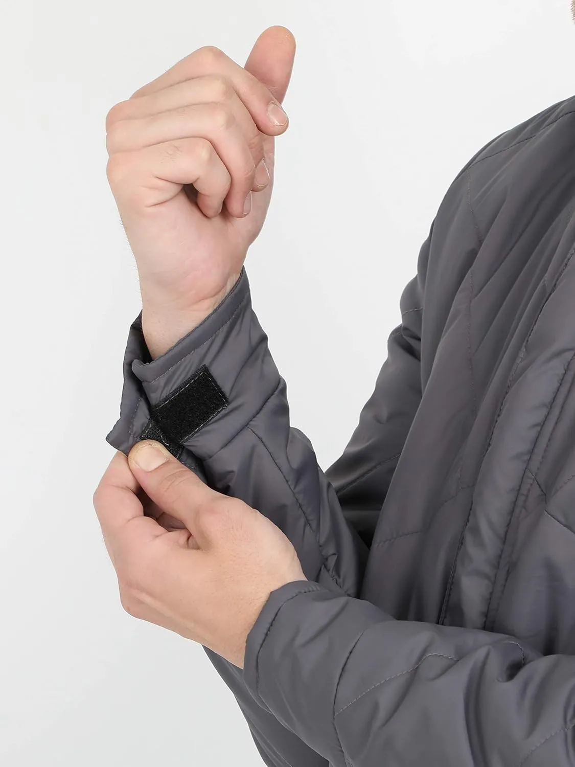Men's Puffer Jacket Water-Resistant Light Weight Windproof Soft Fabric Down Jacket for Outdoor Activities