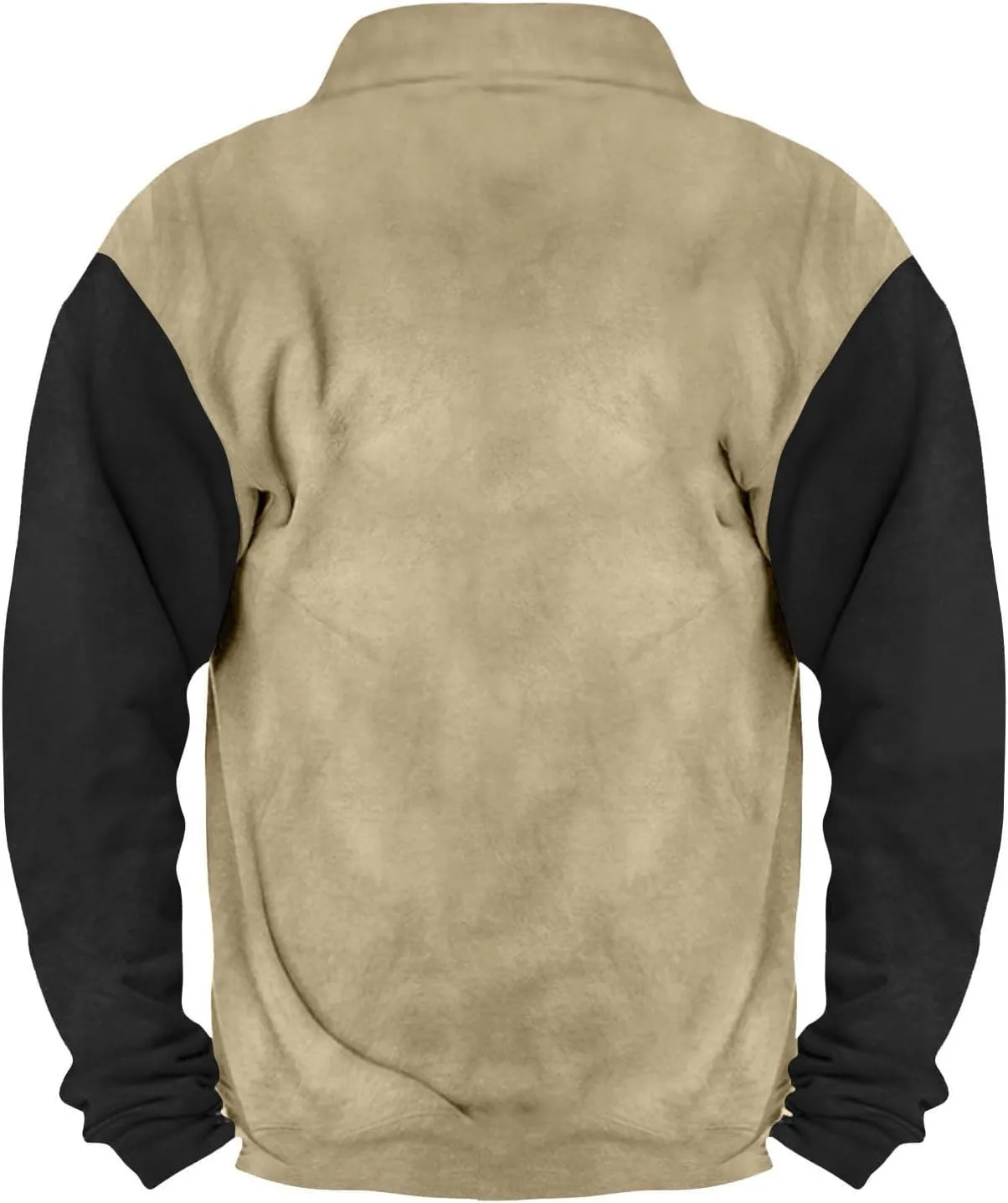 Men's Quarter Zipper Sherpa Sweatshirts 2025 Thermal Warm Sweater 1/4 Zip Stand Collar Cowboy Print Tactical Jacket