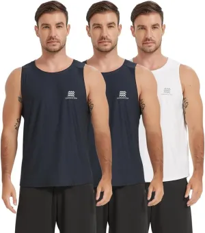 Men's Quick Dry Workout Tank Tops Bodybuilding Sleeveless Tee Fitness Gym Muscle Shirts for Active Men
