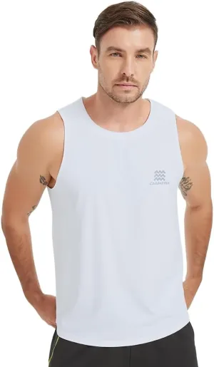 Men's Quick Dry Workout Tank Tops Bodybuilding Sleeveless Tee Fitness Gym Muscle Shirts for Active Men