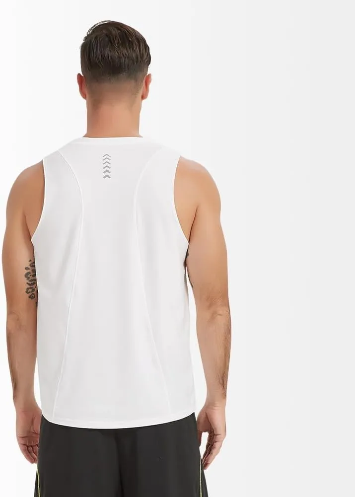 Men's Quick Dry Workout Tank Tops Bodybuilding Sleeveless Tee Fitness Gym Muscle Shirts for Active Men