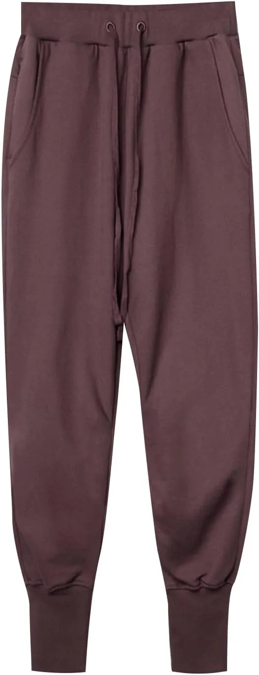 Men's Stylish Slim Fit Joggers Pants Gym Workout Training Tapered Cropped Pants Solid Drawstring Sweat Track Pants