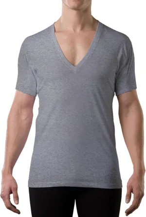 Men's Sweatproof Undershirt | Cotton Deep V Neck | Original Fit | with Sweat Pads