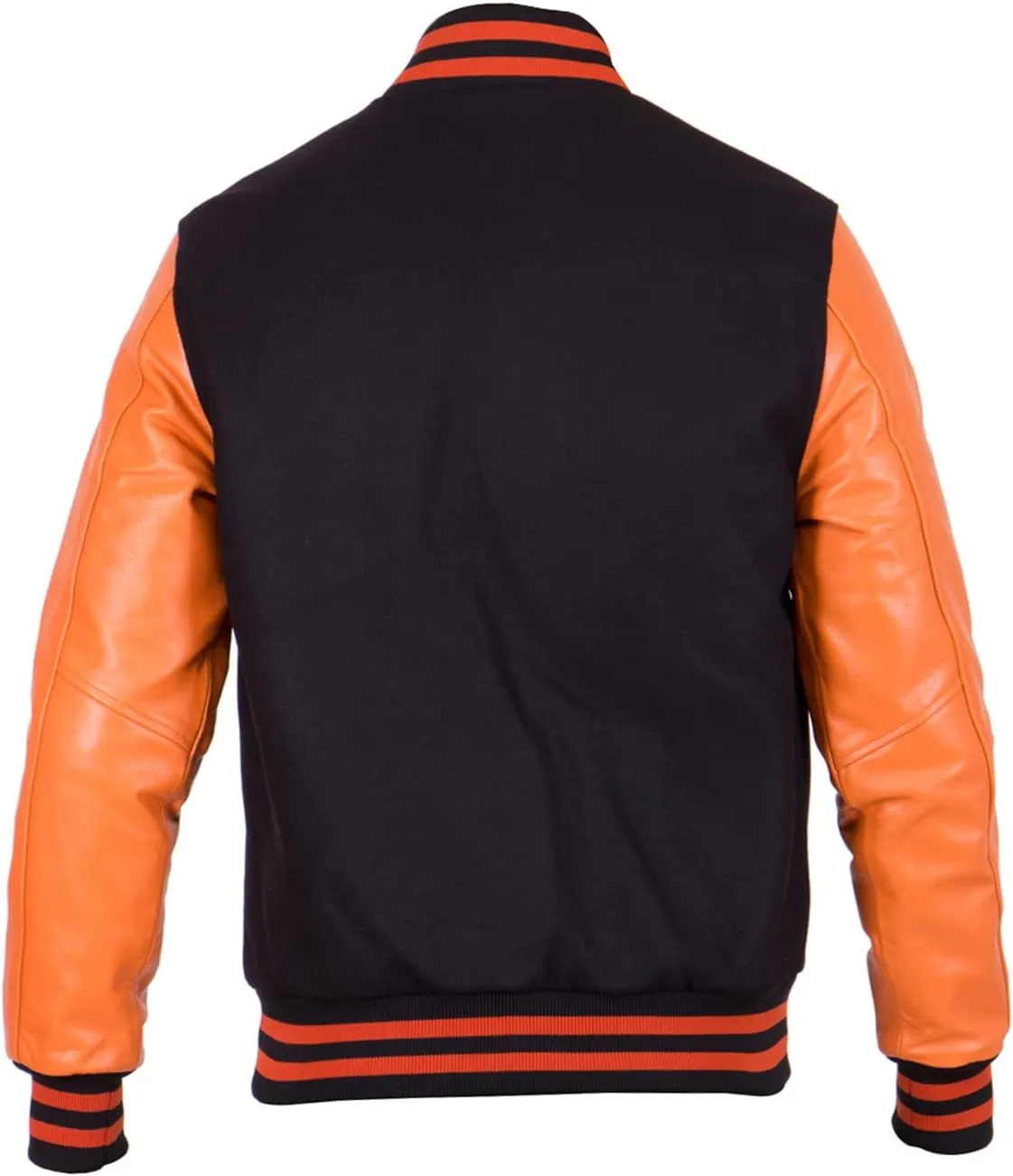Men's Varsity Letterman Jacket - High School College Baseball Bomber Jacket Wool   Faux Leather Jacket Men