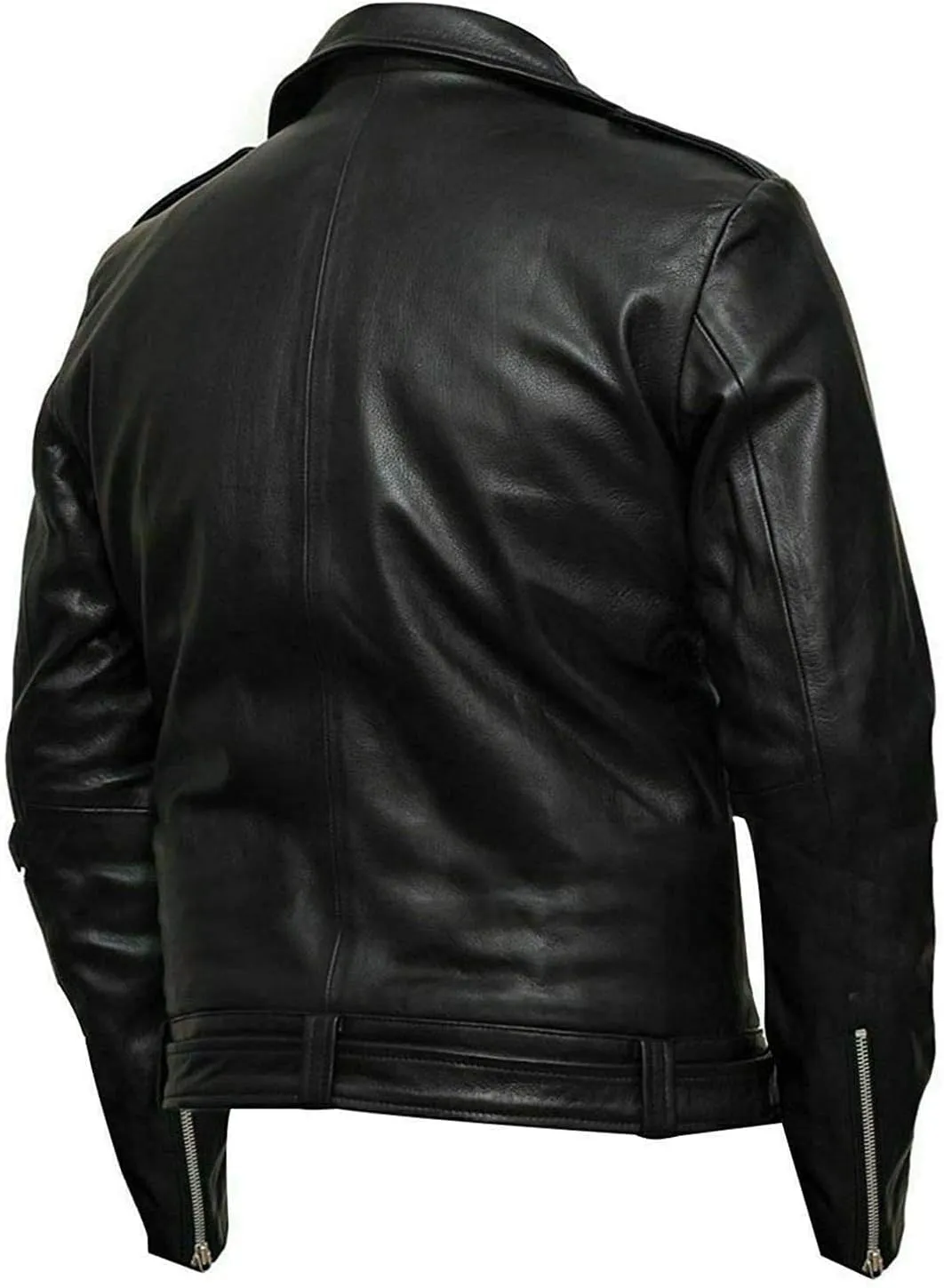 Mens Vintage Cafe Racer Biker Leather Jacket | Motorcycle Leather Jacket for Men