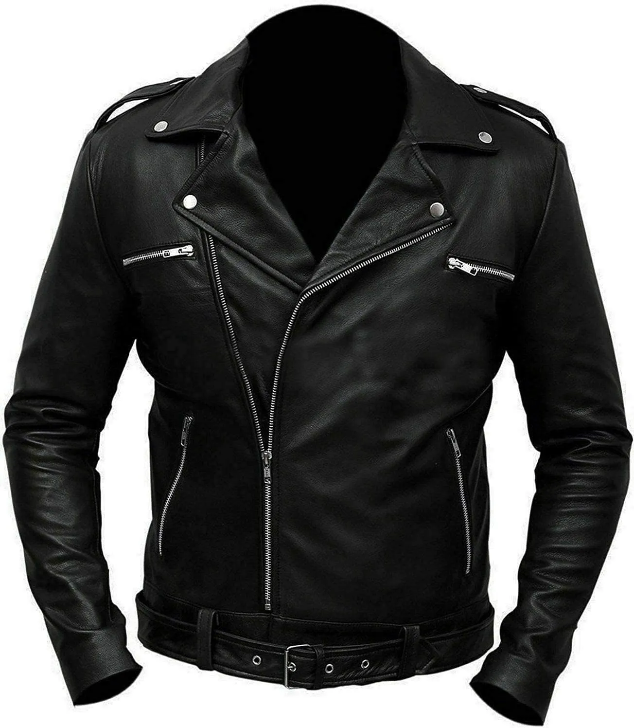 Mens Vintage Cafe Racer Biker Leather Jacket | Motorcycle Leather Jacket for Men