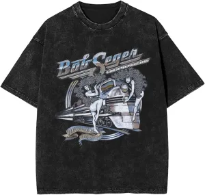 Men's Vintage Oversized T Shirt Cotton Graphic Round Neckline Short Sleeve Unsiex Tee Fashion for Fan
