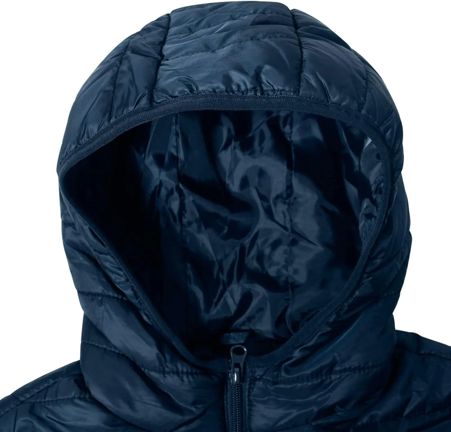 MIDOO Jackets for Men Lightweight Casual Solid Color Zipper Pocket Hooded Down Cotton Padded Jacket Coats for Men Tall