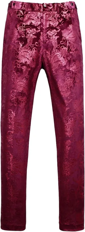 MOGU Mens Luxury Gold Dress Pants with Expandable Waist