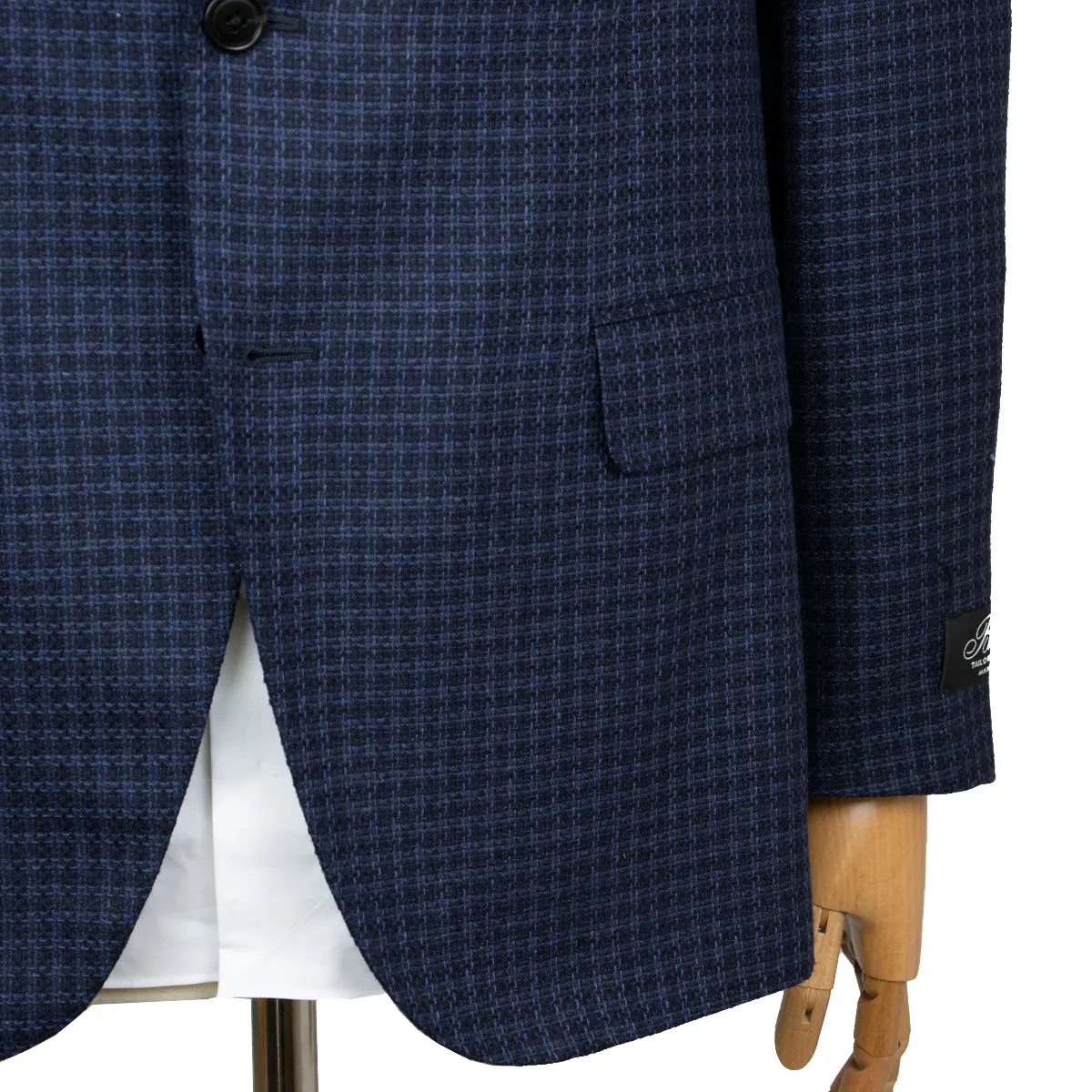 Navy "Natural Soft" Silk & Wool Jacket