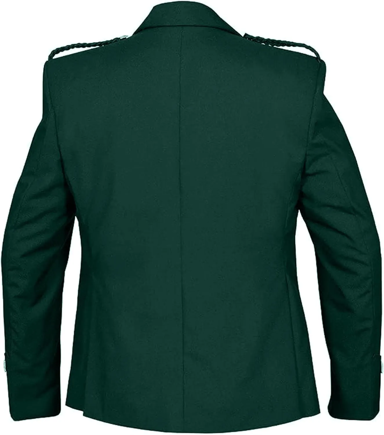 Octal - Scottish Argyll Kilt Jacket with Vest 15 Oz Finest Barathea Wool Fabric with 5 Button Vest Gauntlet Style Cuffs