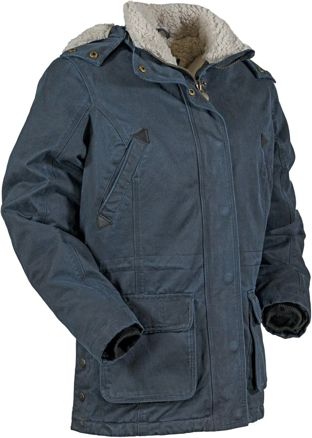 OUTBACK TRADING Women's 2864 Woodbury Vintage Canyonland Outdoor Casual Water Resistant Jacket with Removable Hood