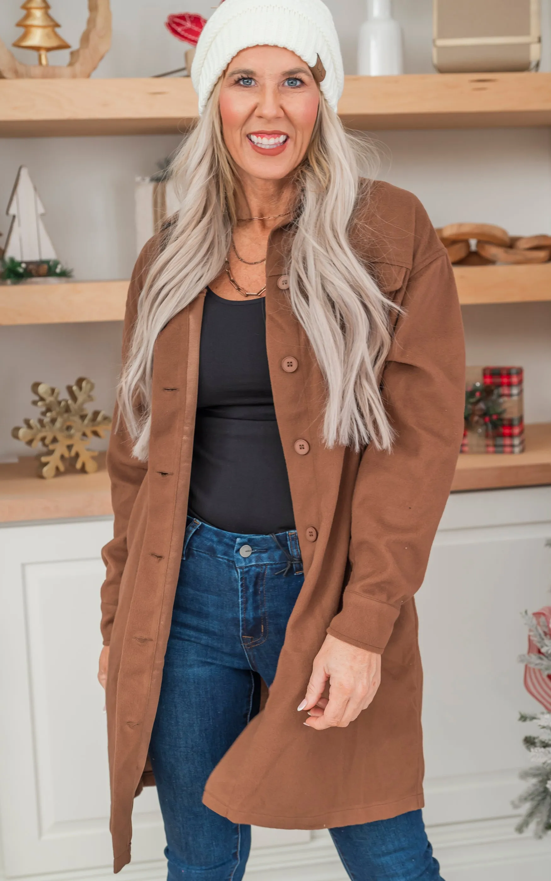 Oversized Button Up Jacket - Final Sale