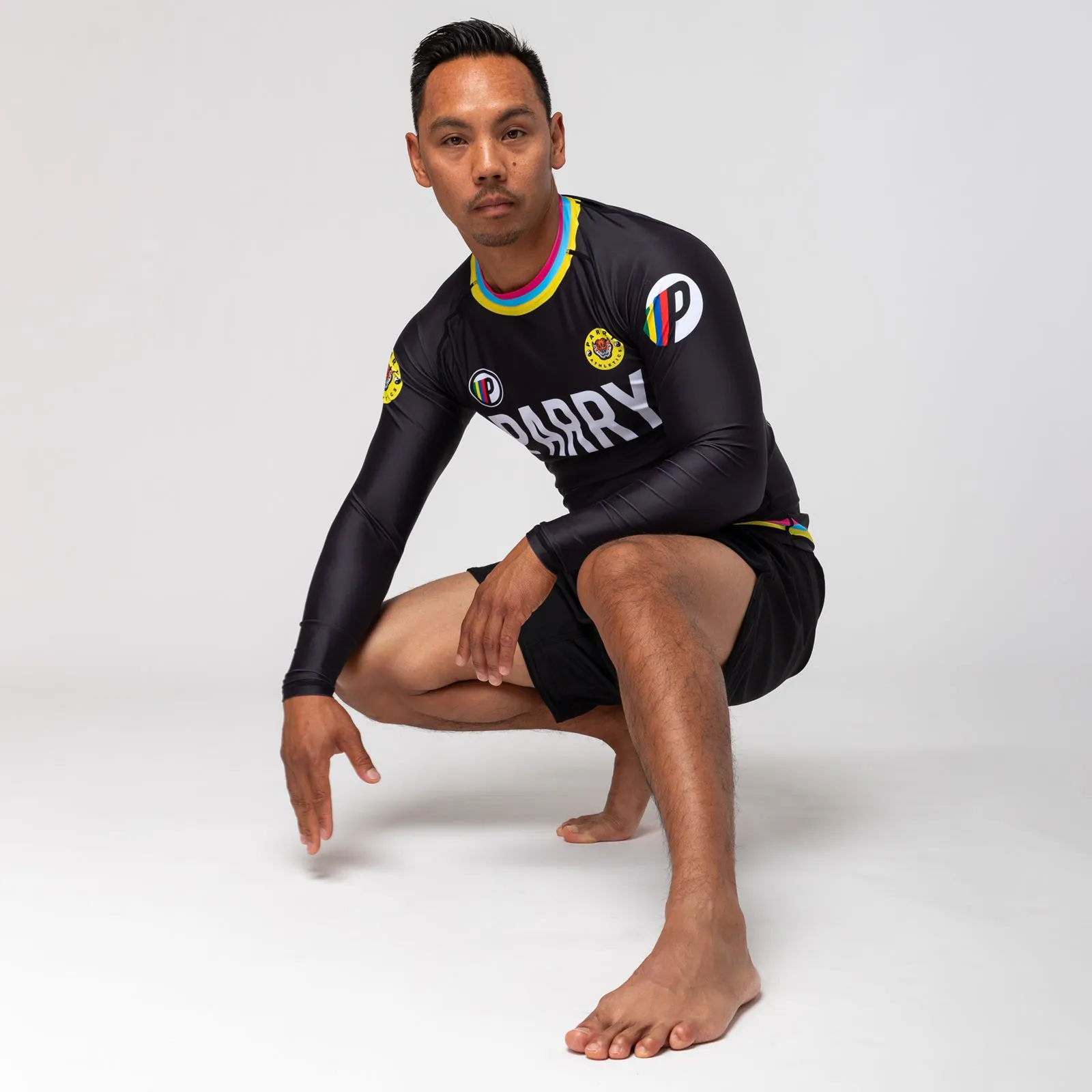 PARRY "Tiger" Black Long Sleeve Rash Guard