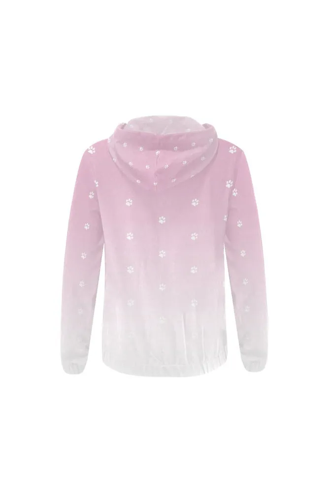Pawing Upward All Over Print Full Zip Hoodie for Women (Model H14)