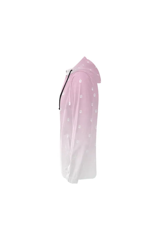 Pawing Upward All Over Print Full Zip Hoodie for Women (Model H14)