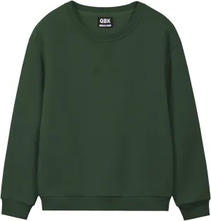 QBK Kids Fleece Casual Basic Crewneck Sweatshirt for Boys or Girls 3-14 Years