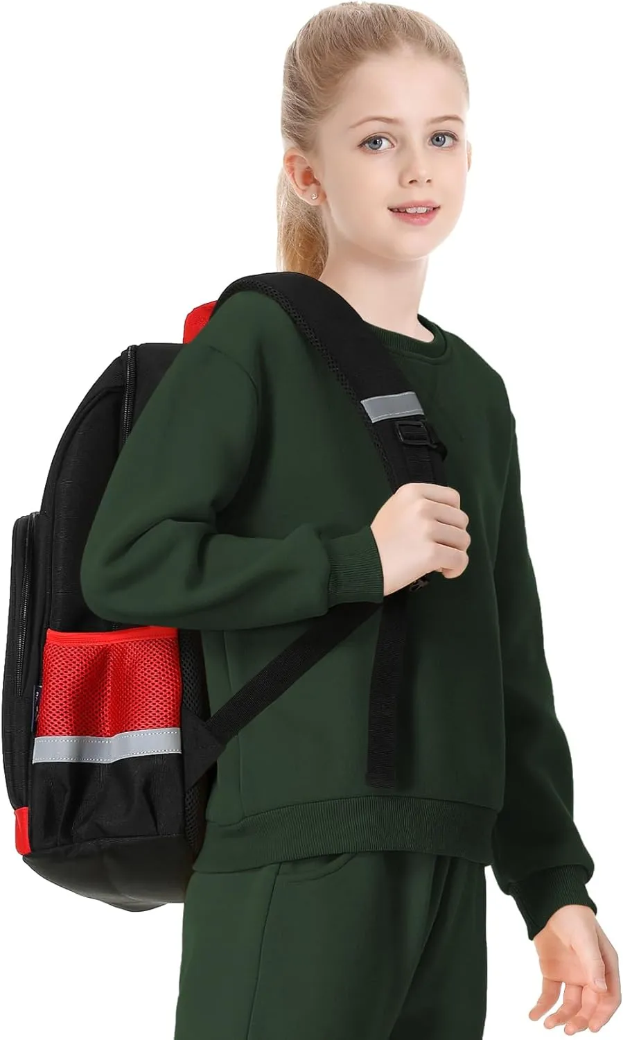 QBK Kids Fleece Casual Basic Crewneck Sweatshirt for Boys or Girls 3-14 Years