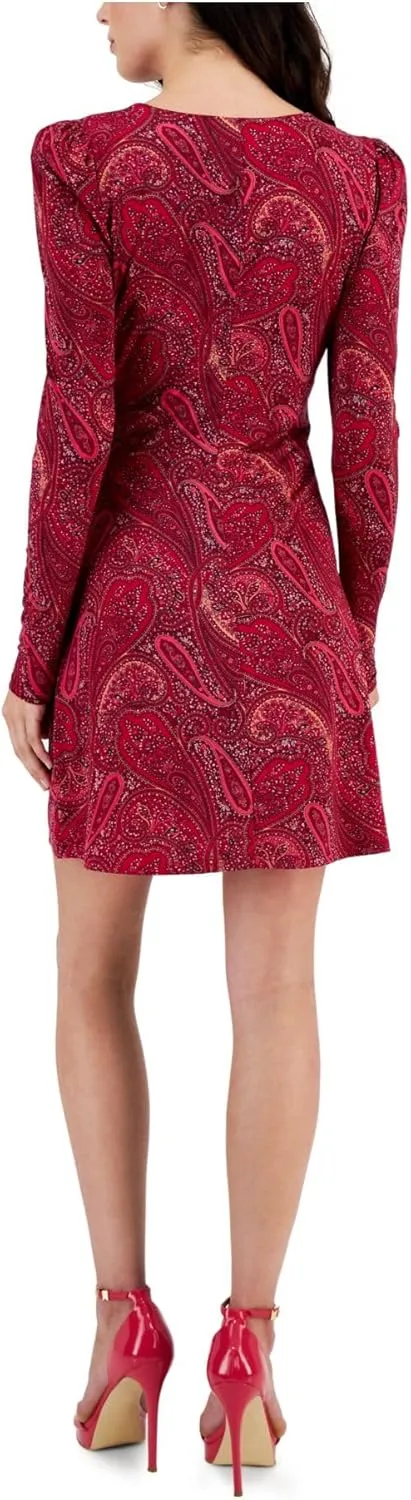 RACHEL Rachel Roy Womens Printed Above Knee Mini Dress
