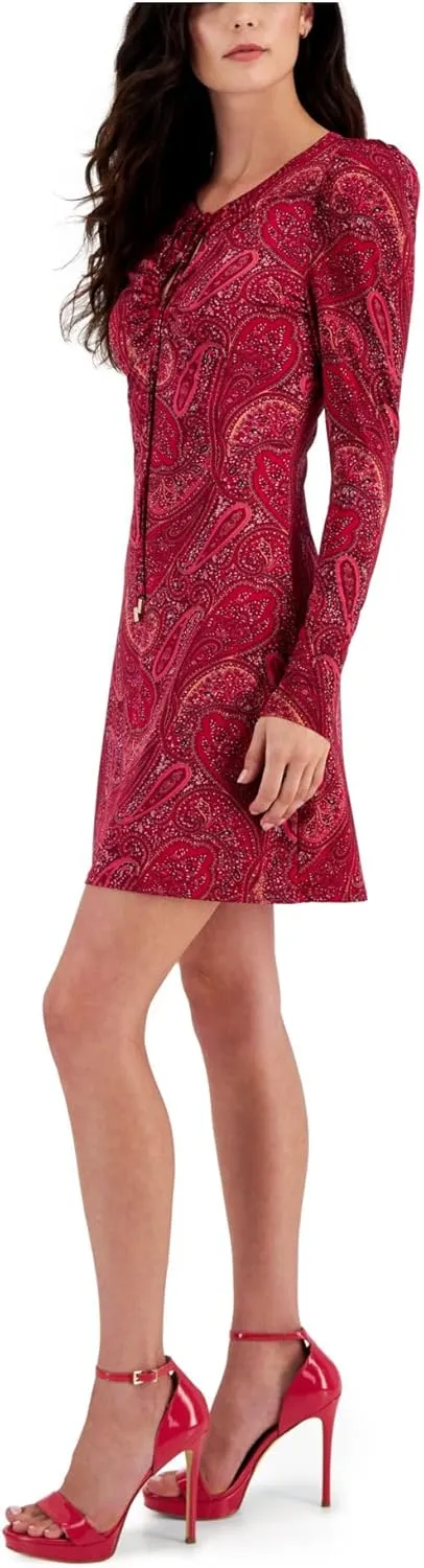 RACHEL Rachel Roy Womens Printed Above Knee Mini Dress