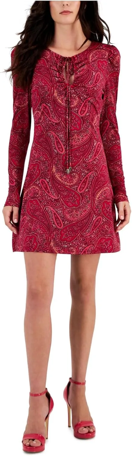 RACHEL Rachel Roy Womens Printed Above Knee Mini Dress