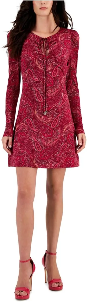 RACHEL Rachel Roy Womens Printed Above Knee Mini Dress