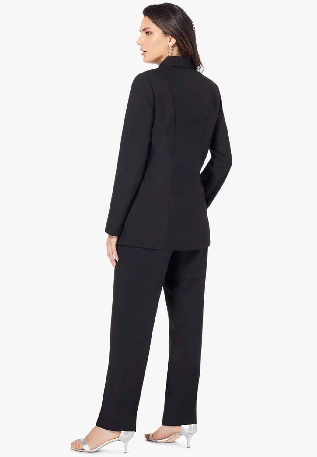Roaman's Women's Plus Size Ten Button Pant Suit