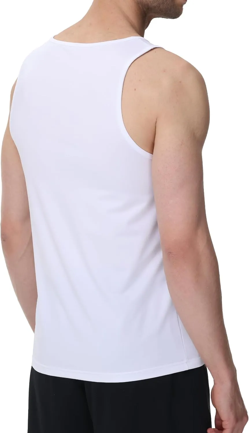 Satankud Men's Tank Tops Quick Dry Workout Gym Sleeveless Shirts Summer Beach Hawaiian Muscle Tee