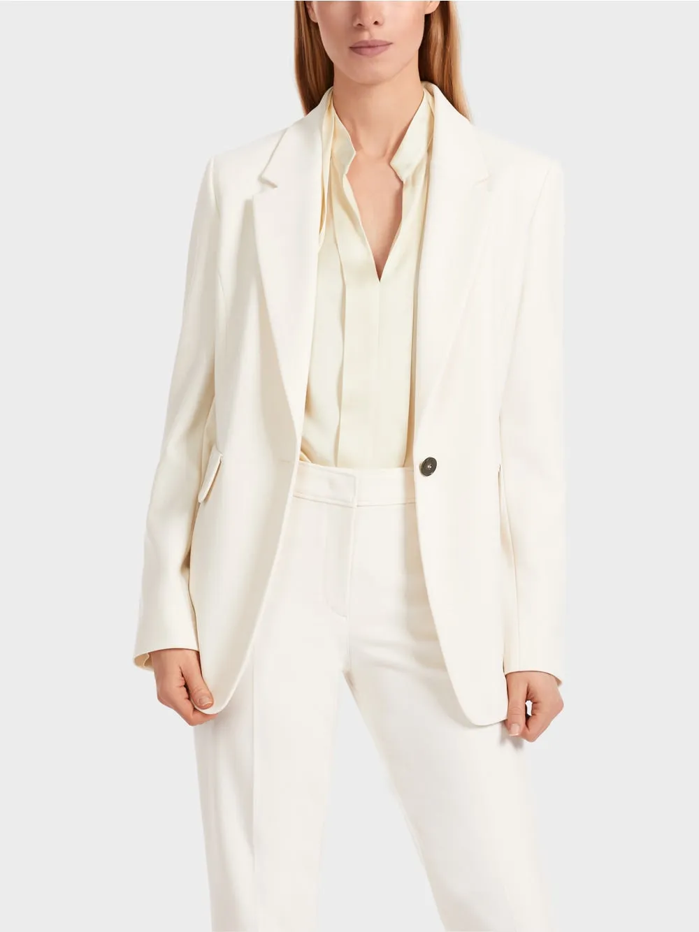 soft cream fitting blazer
