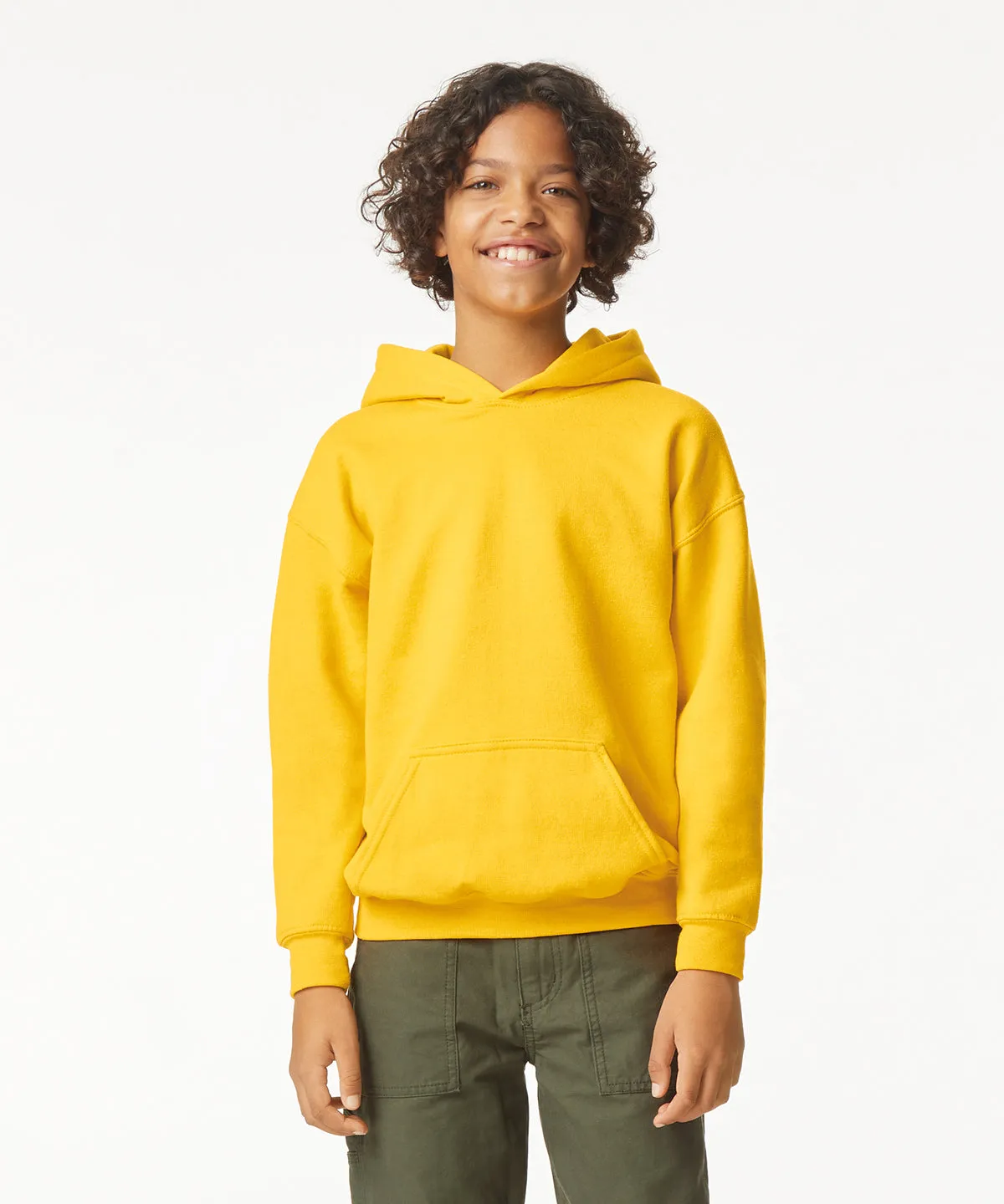 Softstyle midweight fleece youth hoodie | Maroon
