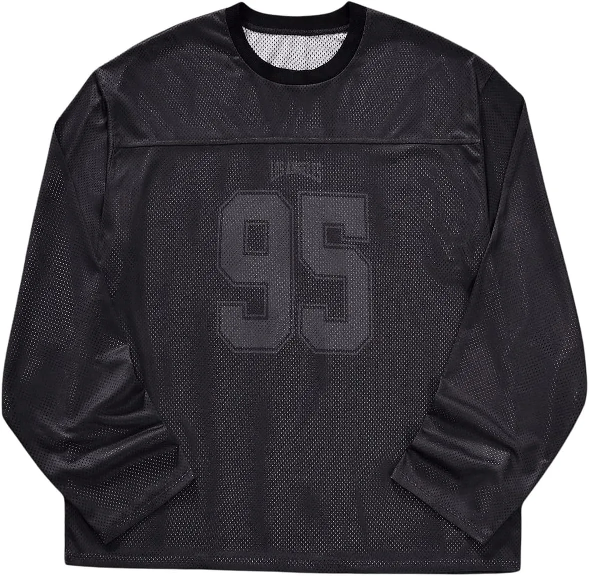 SOLY HUX Men's Long Sleeve Jersey Shirts Number Graphic Print Baggy Tee Shirt Tops Streetwear