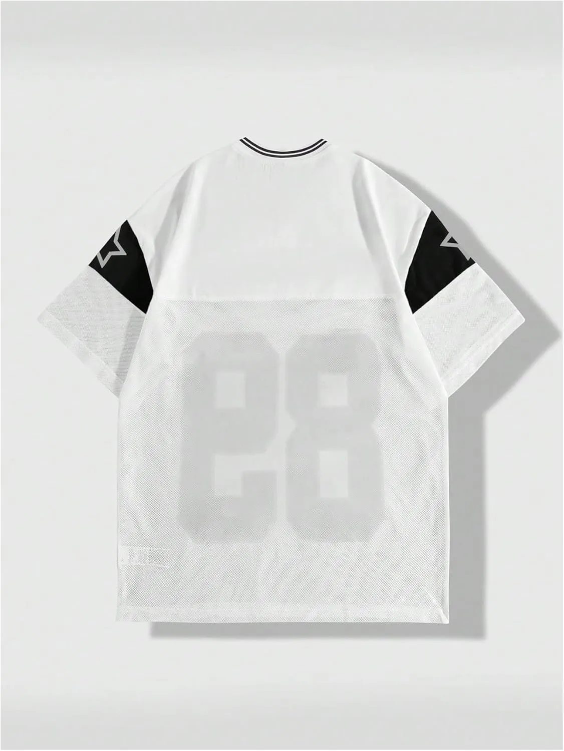 SOLY HUX Men's Short Sleeve Letter Graphic Tees Crew Neck Drop Shoulder Jersey Tee Shirt Streetwear