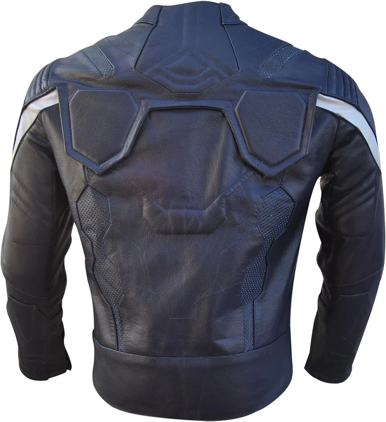 SRHides Men's Motorcycle Captain Winter Soldier Leather Jacket